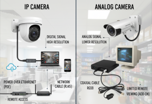 Perbedaan Kamera IP dan Analog: Mana CCTV yang Tepat untuk Anda?